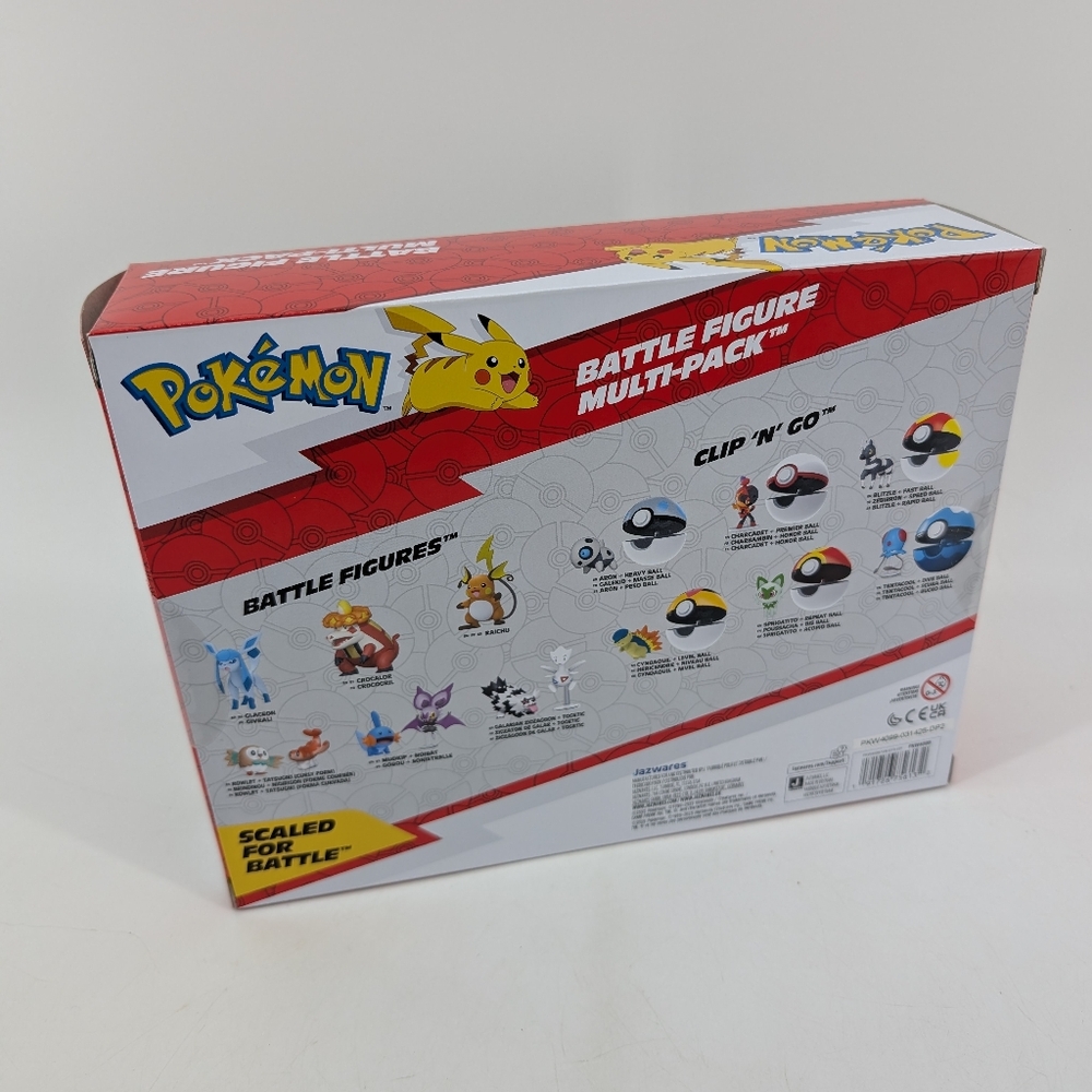 Pokemon Battle Figure Multi-Pack 6 Figures Pikachu Cleffa Joltik Riolu Chikorita - Picture 3 of 5